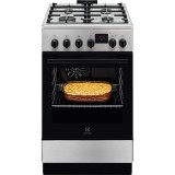 Aragaz Electrolux LKK540223X, SteamBake, AirFry, 4 arzatoare, Gaz + Electric, L 50 cm, Grill, inox