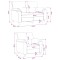 Set de canapea 2 pcs Violet Catifea - 8