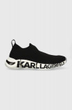Cumpara ieftin Karl Lagerfeld sneakers QUADRA culoarea negru KL63213