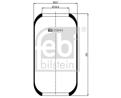 FEBI BILSTEIN 20644 Burduf suspensie pneumatica