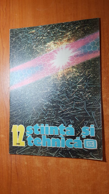 revista stiinta si tehnica decembrie 1989-ultimul numar al revistei in comunism foto