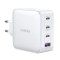 INCARCATOR retea Ugreen, &quot;CD226&quot; Quick Charge, 100W GaN, 3 x USB Type-C 5V/3A, 1 x USB, alb &quot;15337&quot; (timbru verde 0.18 lei) - 6941876213375