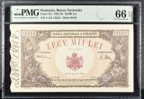 10000 lei Decembrie 1945 PMG66 UNc bancnota gradata