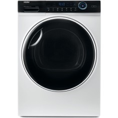 Uscator de rufe Haier HD100-A2979N-S, Pompa de caldura, 10 kg, Clasa E, Dry Sensor, iRefresh, iTime, Full Time Reverse, Pillow Drum, Drum light, Alb