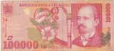 ROMANIA 100000 LEI 1998 Uzata