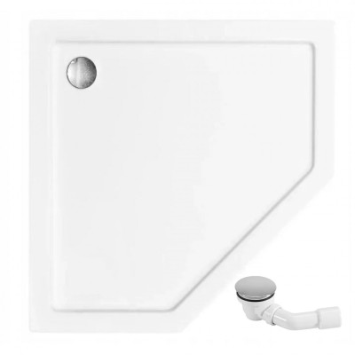 Cadita de dus Diamond 90x90 Alb foto