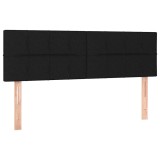 Cumpara ieftin Tablii de pat, negru, 144x5x78/88 cm, textil