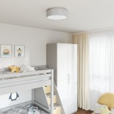 VidaXL Lampă de tavan cu abajur stelar gri &Oslash; 38 cm Material E27