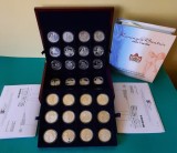 Colectie 36 medalii argint 925, Olanda - 900 g argint PROOF - G 4074, Europa