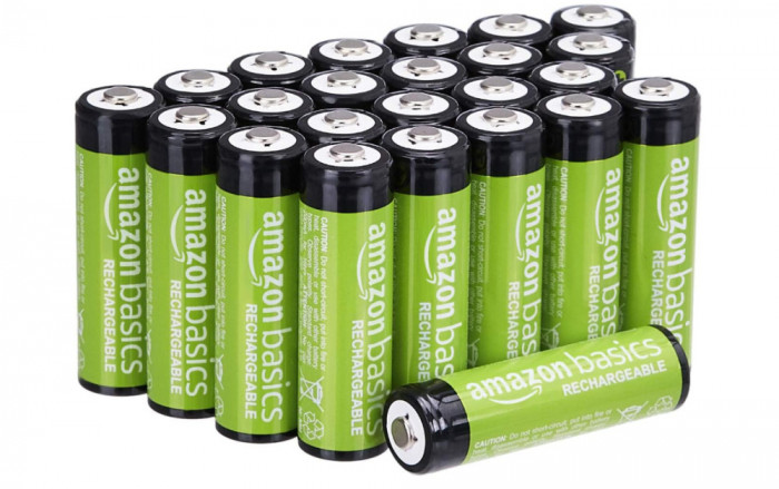 Pachet de 24 baterii reincarcabile AA NiMH, acumulatori Amazon Basics, 2000 mAh - NOU