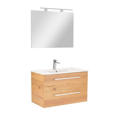 Mobilier complet de baie Vario Clam 80 stejar-stejar foto