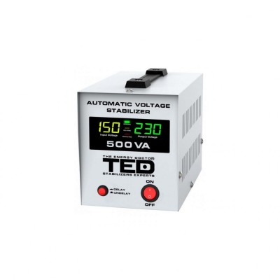 Stabilizator retea maxim 500VA-AVR LCD 2 iesiri schuko TED000194 (1/8) foto