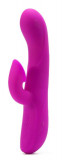 Vibrator Rabbit Cu Functie Aspiratie Anthony, Fucsia, 19 cm