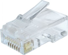MUFA RJ-45 GEMBIRD pt. cablu UTP, Cat6, RJ-45 (T), plastic, 10 buc, &amp;quot;LC-8P8C-002/10&amp;quot; foto