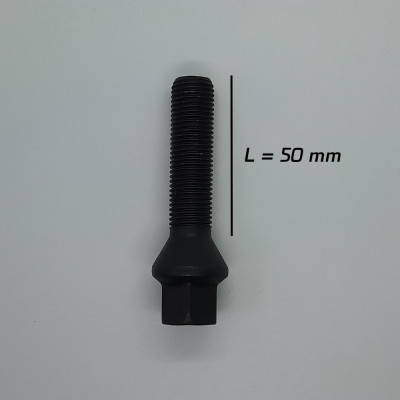 Prezon janta aliaj negru M14x1.5 50 mm pentru VW, Seat, Skoda, Audi, Mercedes foto