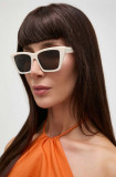 Cumpara ieftin Saint Laurent ochelari de soare femei, culoarea alb