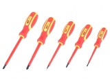 Set Șurubelnițe Pozidriv și Plate 1kVAC 5 Bucăți