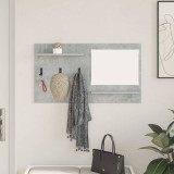 VidaXL Răcător de paltoane montat pe perete Gri beton 90 x 10 x 50 cm
