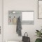 vidaXL Răcător de paltoane montat pe perete Gri beton 90 x 10 x 50 cm 874518