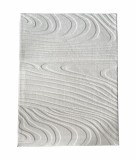 Covor, model in relief,Wave,160x230 Crem