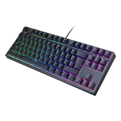 Tastatura mecanica pentru jocuri Hiwings, 36 x 13.8 x 3.8 cm, limba franceza, RGB, negru foto