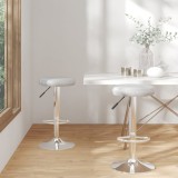 vidaXL Scaune de bar, 2 buc., gri, piele ecologică 333102