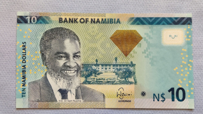 Namibia - 10 Dollars / dolari (2013) ornament diamant s7022