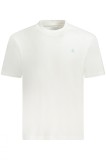 Calvin Klein Jeans Tricou barbati, cu imprimeu pe spate, Regular fit, Alb, S