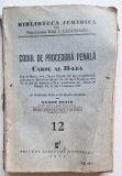Codul de procedură penală &ndash; Carol al II-lea, Eugen Petit, Universul 1939