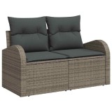 VidaXL Set de canapele pentru grădină Manual 6 pcs Gri 55 x 55 x 37 cm