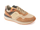 Cumpara ieftin Pantofi sport PEPE JEANS bej, BUSTER PRO COMBI, din material textil