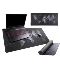 Mouse pad XXL pentru birou cu harta lumii, 40x90cm