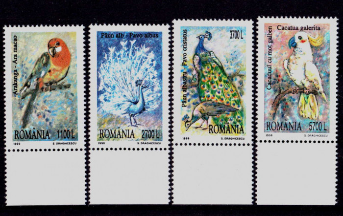 Romania 1999 LP 1482 , Pasari decorative , serie MNH