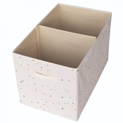 Cufar pliabil pentru camera copiilor, material reciclat Terrazzo Cream, 3 Sprouts foto