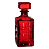 Sticlă Pentru Lichior Fără Brand, Model Decorativ, Culoare Roșu, Capacitate 0,95L, Oem