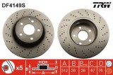 Disc frana MERCEDES S-CLASS (W220) (1998 - 2005) TRW DF4149S