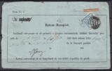ROMANIA1862 LP 10 PRINCIPATELE UNITE EMISIUNEA I - 30 PARALE/RETUR RECIPISA SCRISOARE RECOMANDATA IASSY-MOLDOVA, Stampilat