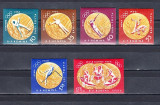 M1 TX5 3 - 1961 - Medalii de aur JO Melbourne 1956 - Roma 1960 - nedantelat, Sport, Nestampilat