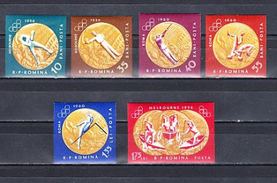 M1 TX5 3 - 1961 - Medalii de aur JO Melbourne 1956 - Roma 1960 - nedantelat foto