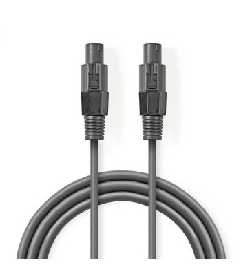 Cablu difuzor 1.5mm SPEAKON 2-pini mama 5m cupru gri Nedis foto