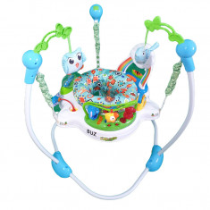 Saritor cu centru de activitati multicolor, baby jumper, ajustabil pe inaltime