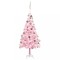 Brad Craciun pre-iluminat cu set globuri, roz, 180 cm, PVC