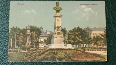 1923 - Braila, monumentul Traian (jud.Braila) foto