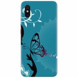 Husa silicon pentru Xiaomi Mi 8 Pro, Blue Butterfly