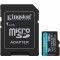 Card Memorie microSDXC Kingston Canvas Go Plus Android A2, 256Gb, Clasa 10 / UHS-1 U3, Cu Adaptor SDCG4/256GB