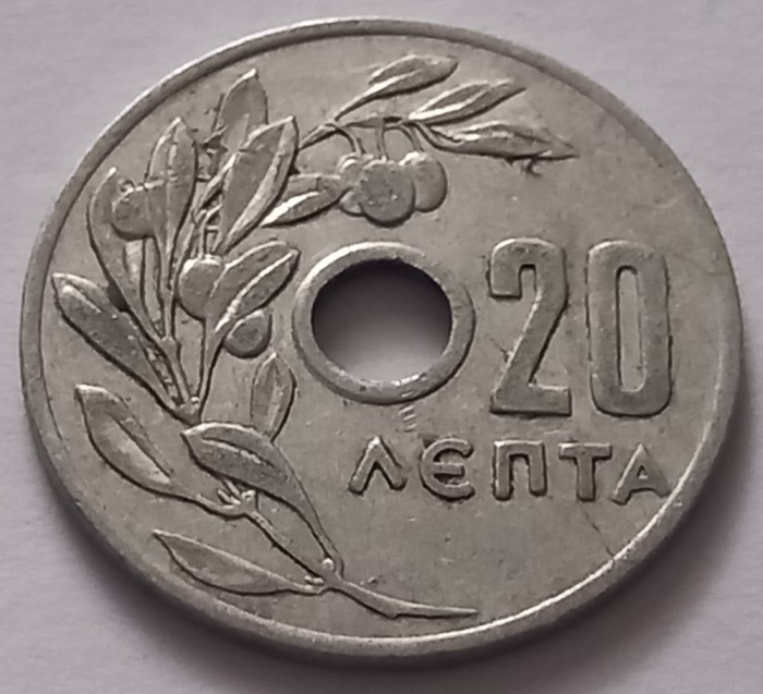 Grecia , 20 Lepta 1959