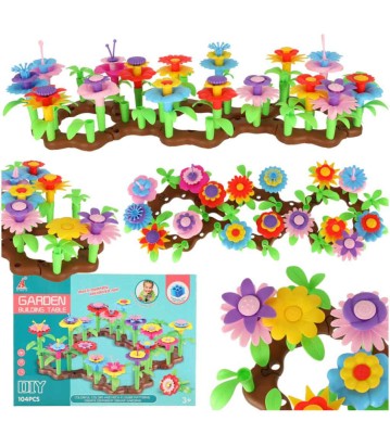 Blocuri De Constructie Creative, Gradina De Flori, 104 Elemente foto