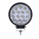 LED Far Runda Luminile de lucru 42W 12V 24V Negru