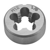 Filiera M12 TOPEX 25 x 9 mm din otel tungsten pentru filet exterior
