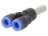 Racord push-in Y BLUELINE 8mm 0,95-15bar